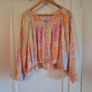 Rose & Olive Women's Multicolor Bohemian Top